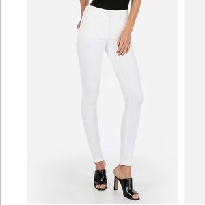 Express High Rise Legging Jean White